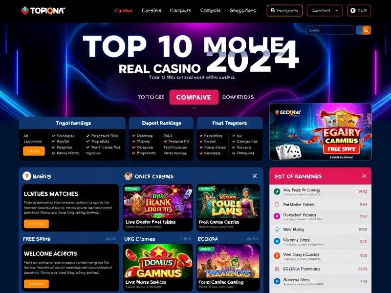 Discover the top 10 real money online casinos for 2024, featuring expert reviews, secure platforms, and a variety of popular games. Find the best casino bonuses and withdraw your winnings safely today!